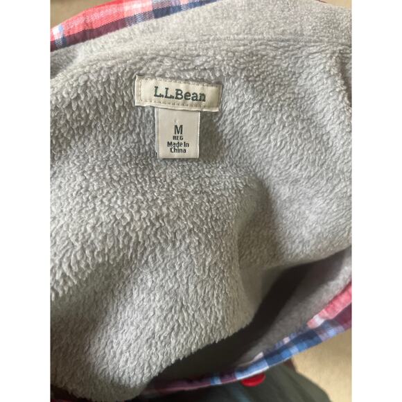 L.L. Bean Fleece Lined Button Down Long Sleeve Shirt Jacket Women's Size M - Picture 5 of 6
